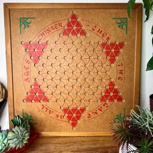 Vintage Chinese Checker Board